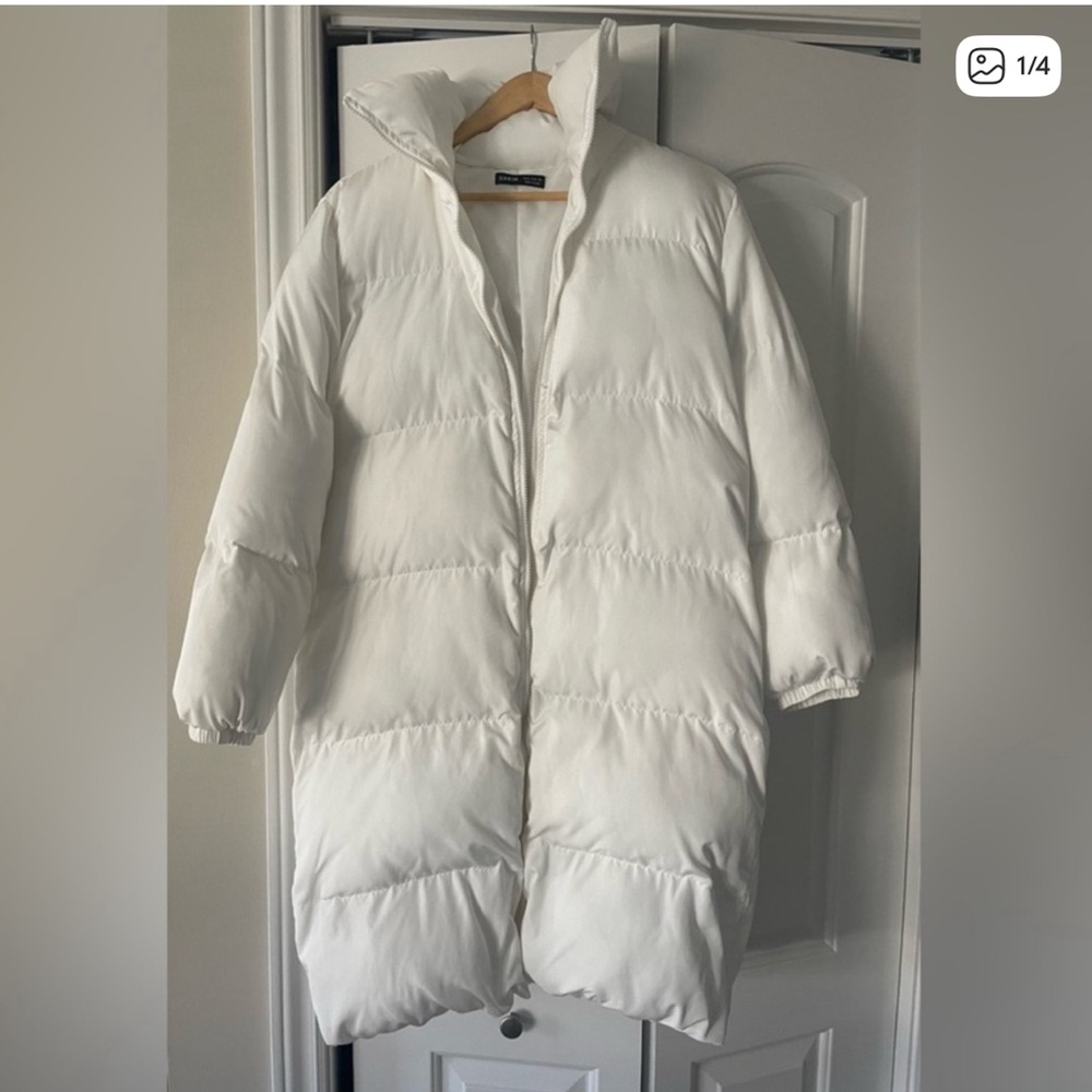 SHEIN Elegant White Puffer Jacket